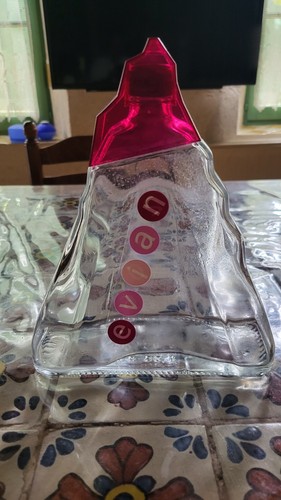Bouteille verre vide evian - en,