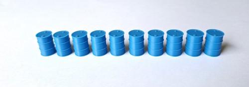 Lot fûts bleus - 10,