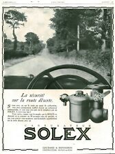 Antique 1928 Solex Carburetor Magazine Issue Advertising