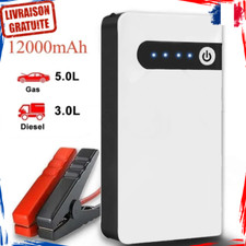 Booster de Batterie Auto 12V Démarreur de Voiture 12000mAh 800A Essence Diesel