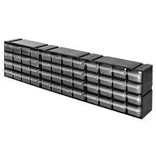 Boîte de rangement armoire en plastique 48 tiroirs transparents organisateur