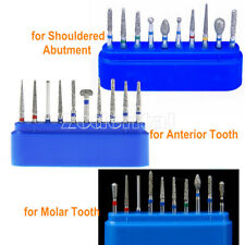 Dental Diamond Burs Kit Friction Grip FG for Crown&Bridge Preparation Anterior