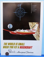 BEECH Aviation Aerospace Beechcraft airplanes '60s vtg advertising catalog