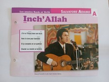 CARTE FICHE - SALVATORE ADAMO