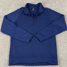 Nike Pullover Mens S Blue Dri-FIT 1/4 Zip Athletic Workout Training 860477 F121