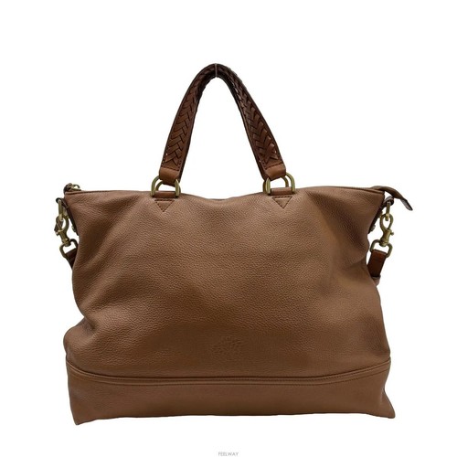 Mulberry sac cuir marron à - en,