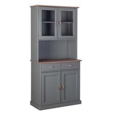 Vaisselier 4 Portes & 2 Tiroirs "Zernan" 191cm Gris