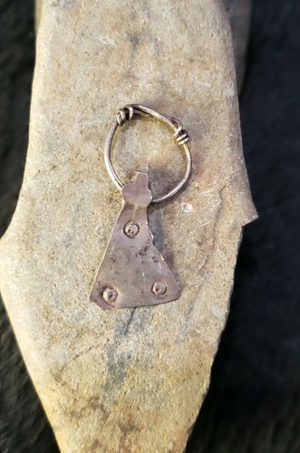 Silver viking pendant - silver,