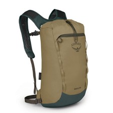 Osprey Daylite Cinch Backpack Hiking Travel Lightweight Pack Beige Green NWOT