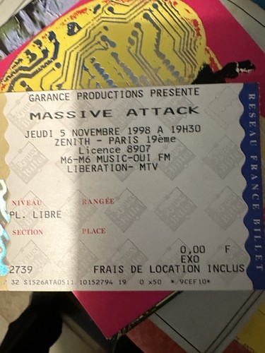 Billet concert massive attack - massive,