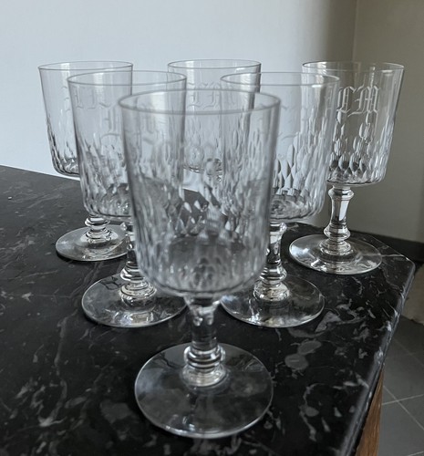 Verres eau en cristal de - 6,