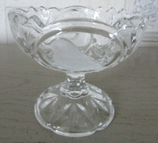 Coupe à glace ou dessert Cristal d'Arques à décor d'oiseaux : martin pêcheur etc