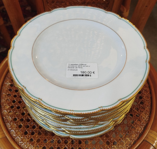 Assiettes plates porcelaine - assiettes,