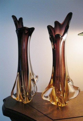 Paire vases murano - de,