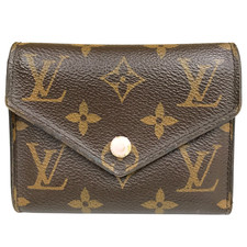 Auth Louis Vuitton Portefeuille Victorine Trifold Wallet Monogram M62360 NZ2199