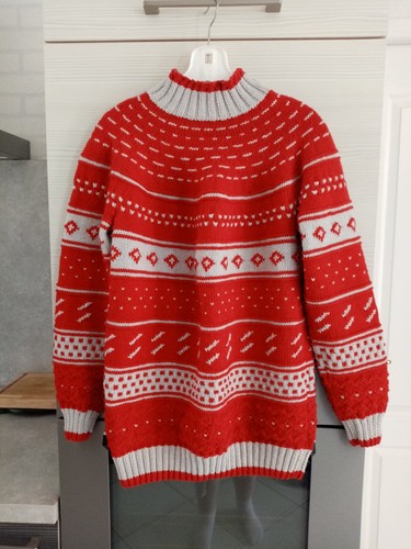 Pull jacquard fait - pull,