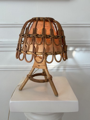 Lampe table rotin - lampe, abat-jour