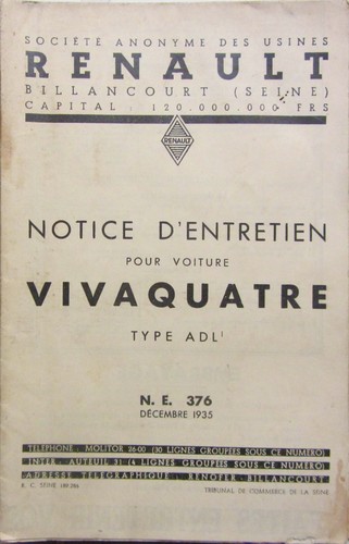 1935 renault vivaquatre - 1935,