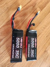 VENOM Battery GRAPHENE Series 35C 3S 5000mAh 11.1V LiPo RC Traxxas  Two Packs!