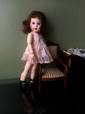 antique Bleuette 251 doll with dress and shoes GL