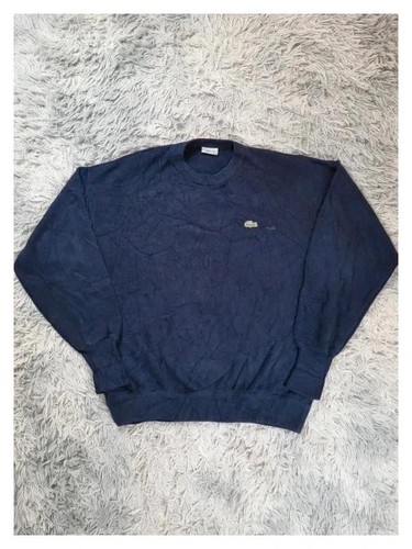 Lacoste pull col - rond, bleu