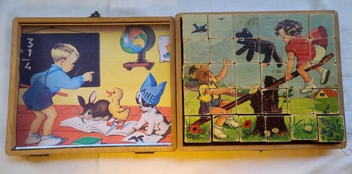 Boite ancienne cubes - ancienne, 30