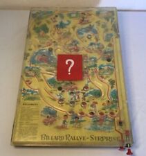 Old billiards game return ball, pinball rally surprise sheet metal game