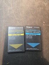 Roland SN-U110-02 & SN-U110-07 PCM Sound Library Cards for U-110 Synthesizer...