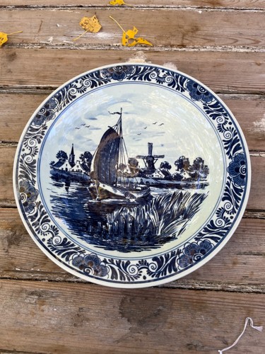 Ancienne assiette delfts - assiette,