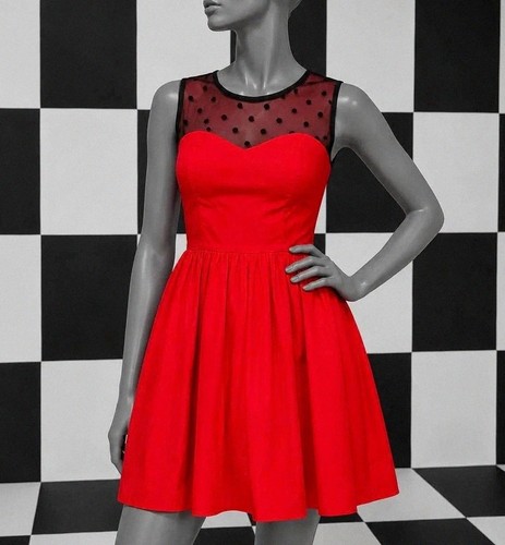 Robe rouge pin dolly - robe, &