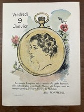 Longines Watches in 1914 Rare Advertising Swiss Watchmaking Ivry Alice Happiness