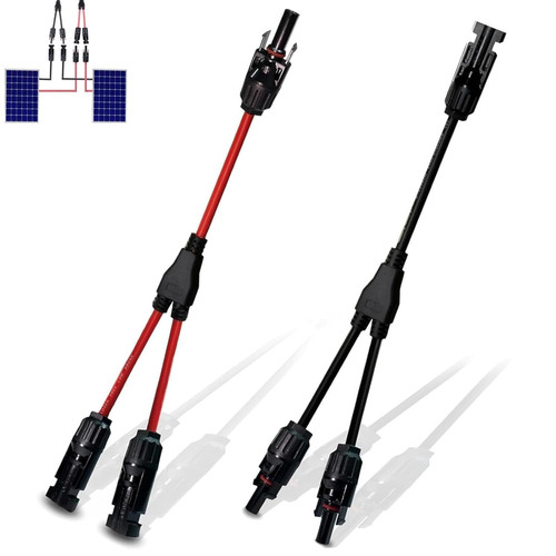 Paire cable solaire 6mm2 - 1,
