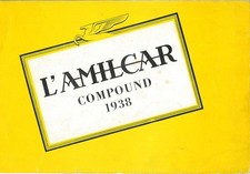 Catalogue brochure Amilcar Compound - illustrations Alexis Kow - 1938 FR