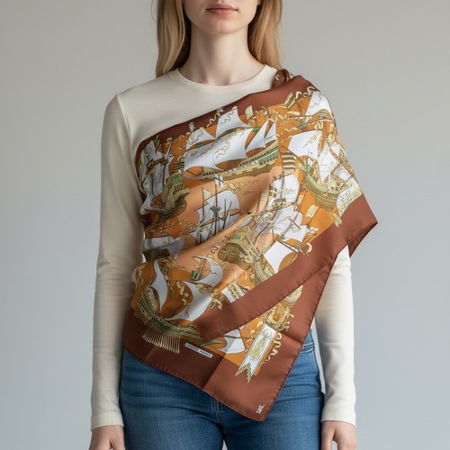 Rare vintage hermes silk - hermes, scarf
