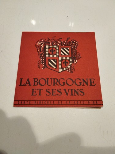 Rare carte viticole bourgogne - carte,