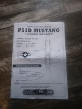 P-51D Mustang Large Scale Manual Instruction Book GARF BY VINH QUANG RC MODELS