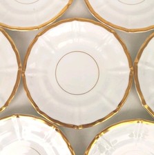 12 Assiettes Empire Porcelaine