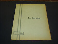 RARE BROCHURE INTERNE AUX