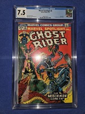 ? Marvel Spotlight #8 (1973) CGC 7.5 ✨ Early Ghost Rider Key + 1st Snake-Dance