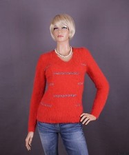 Pull femme Angora, couleur : orange et taille : S ou M (au choix)