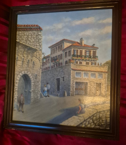 Huile sur panneau - panneau, de