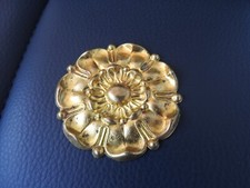 ANTIQUE GOLD BRASS TRIM PLATE DECORATION for FURNITURE CLOCK CLOCK