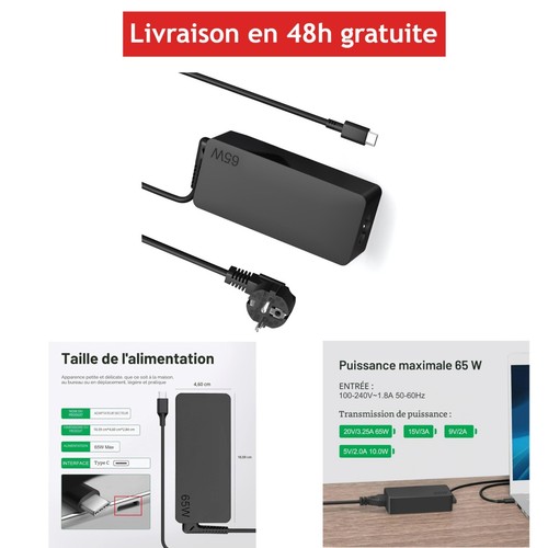 Chargeur usb 65w dzytnsy - c,