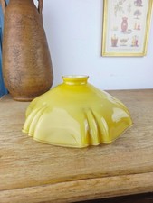 Abat-jour opaline jaune
