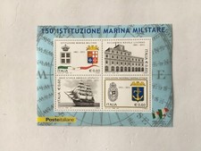 Timbre Poste Italie  Feuillet Neuf  150e Istituzione Marina Militare 2011