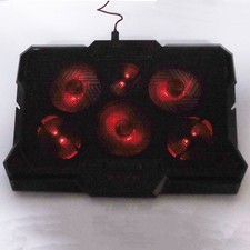 Laptop Cooler Ultra Thin USB Powered Speed Adjustable Fan With 6 Noiseless F NEW