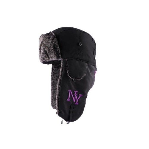 Chapka noire mat avec - ny,