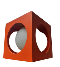 70er Années Vintage Design Lampe de Plafond Würfelleuchte Cube Panton Space