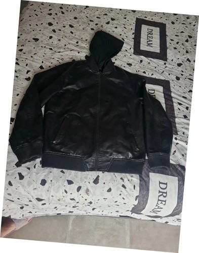 Blouson cuir noir kiabi - noir,