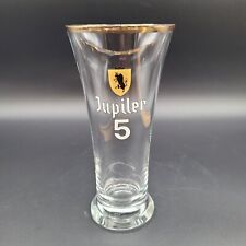 Jupiler 5 Half Pint Glass Gold Rim